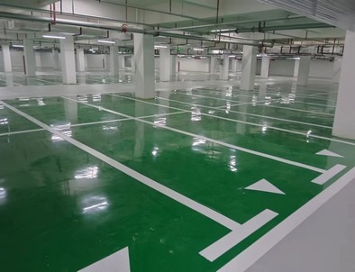 成都成都小区停车场标线